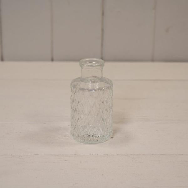 Clear Mini Geometric Glass Bottle (H9.2cm) TD5cm Weight-103g