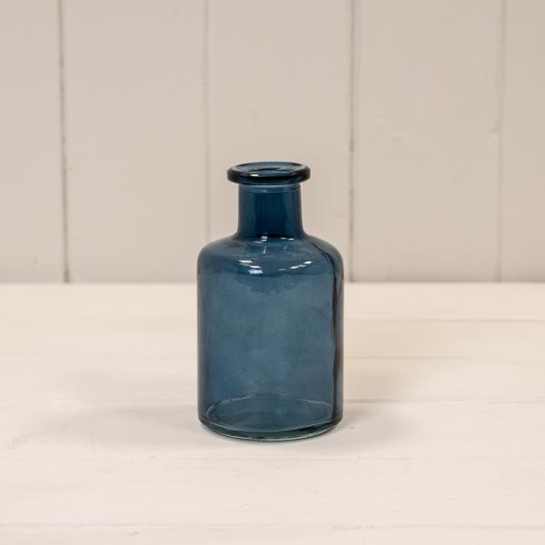 Blue Glass Bottle D6.8 x H11.8cm Weight-186g