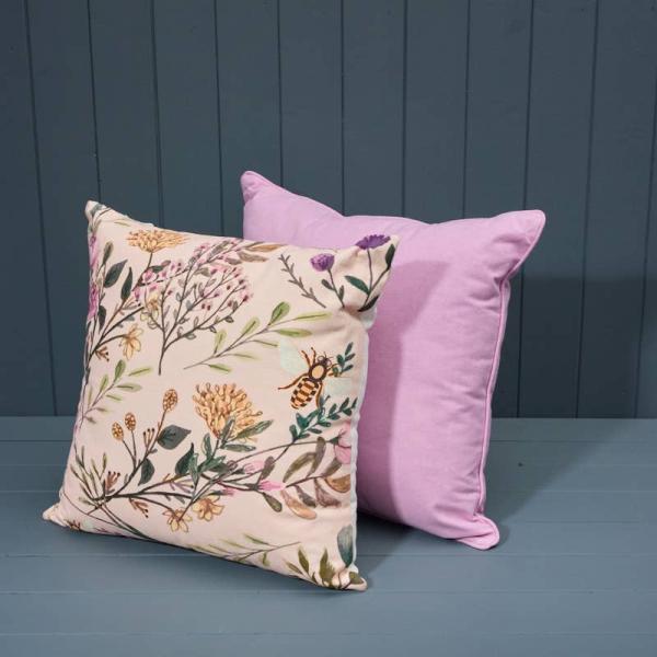 Handmade Washable Cotton Plain Cushion with Filling 45x45cm