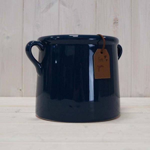 Blue Pot "For You" Vase TD13cm x H15cm