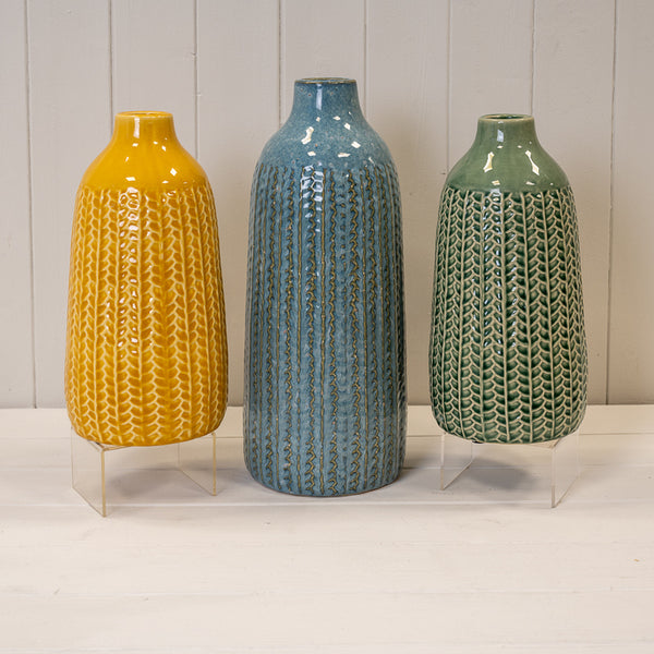 Blue Ceramic Vase