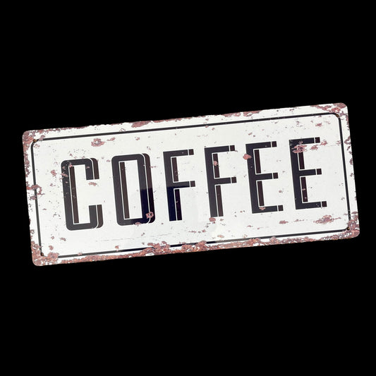 Vintage Metal Sign - Retro Coffee Wall Sign