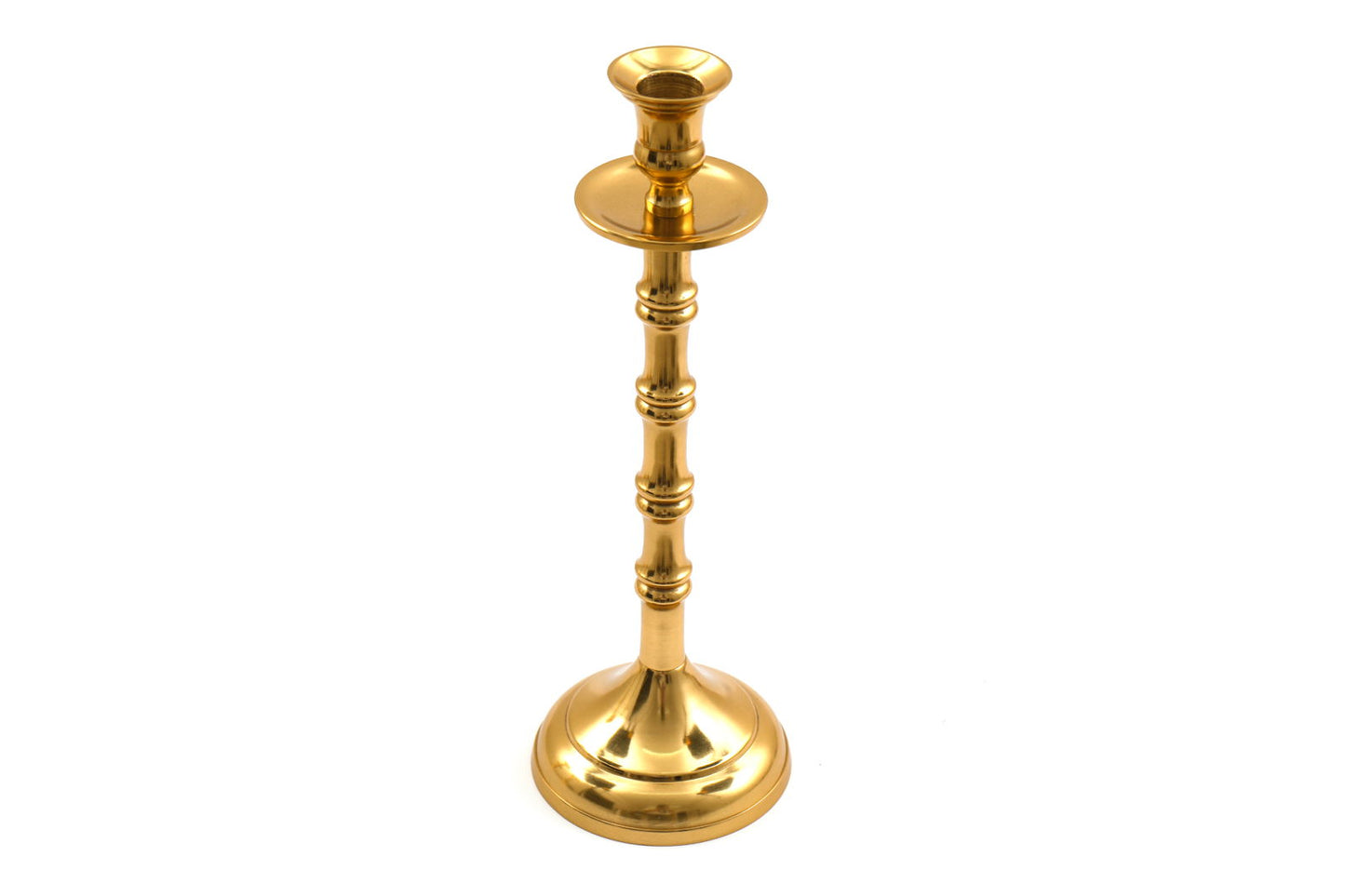 Brass Metal Dinner Candlestick 30cm