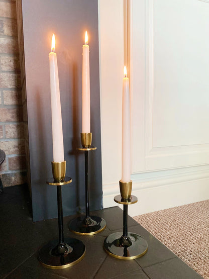 Small Black and Gold Candlestick