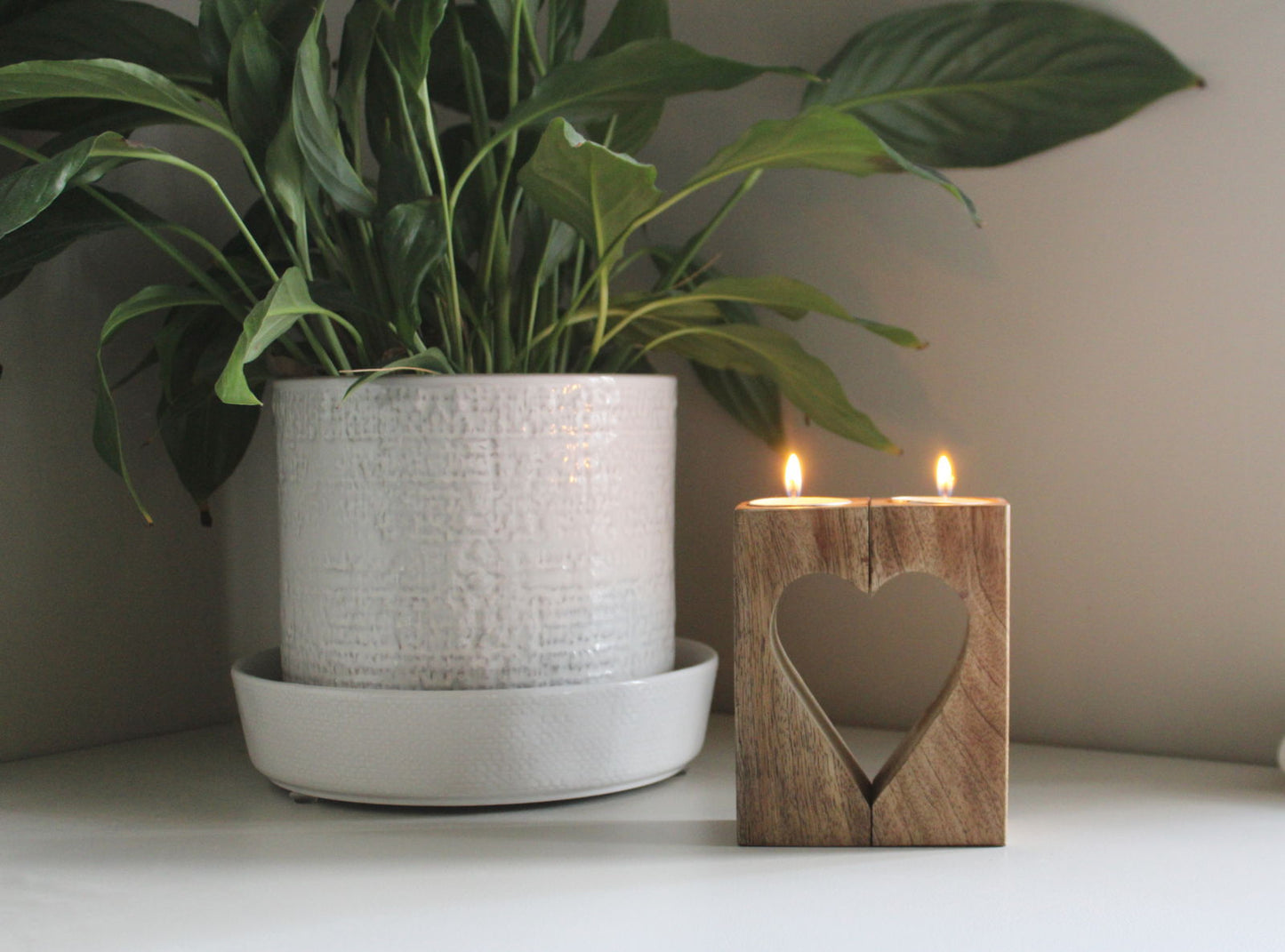 Cut-Out Heart Tealight Holders