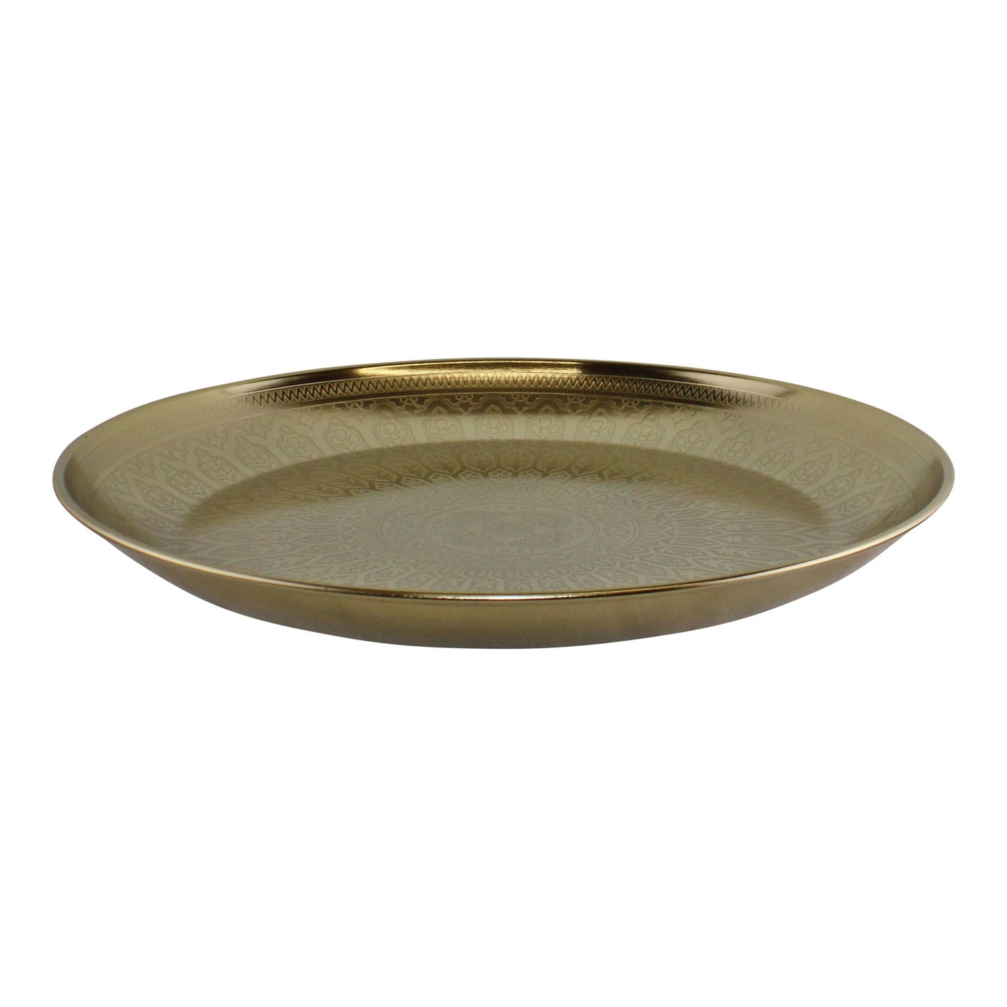 Kasbah Design Decorative Gold Metal Tray