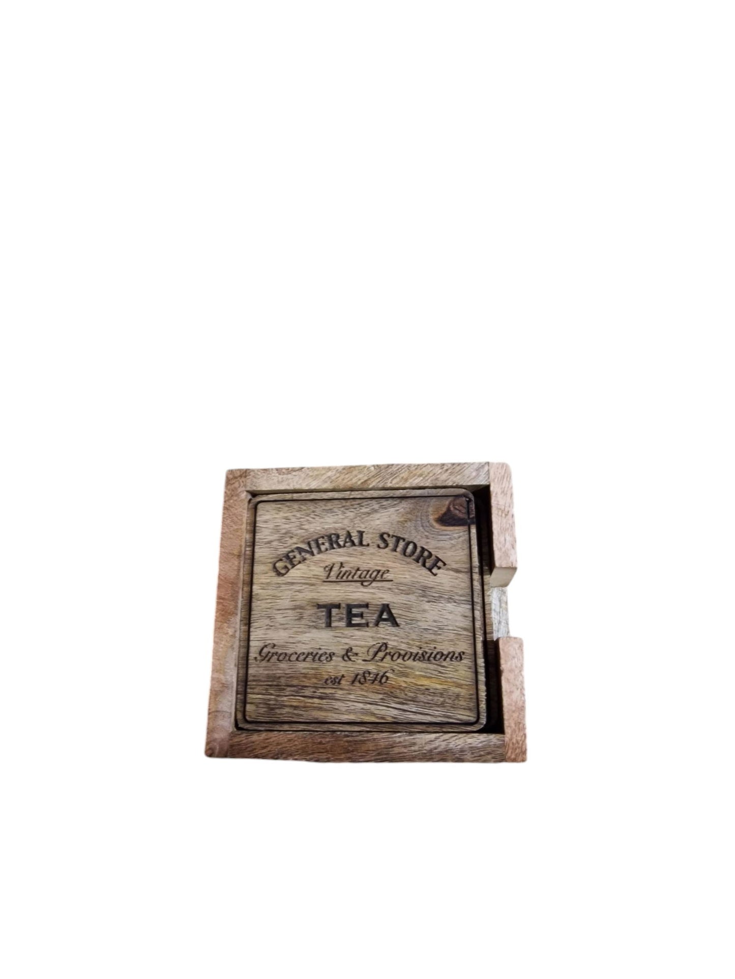 Tea General Store Coasters Set Of 4