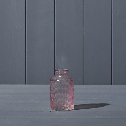 Lavender Dimpled Glass Bottle D6.3 x H10cm  Weight-180g