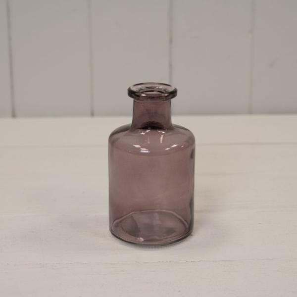 Amethyst Glass Bottle D6.8 x H11.8cm  Weight-186g