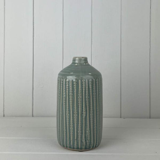 Ceramic Indented Flower Vase