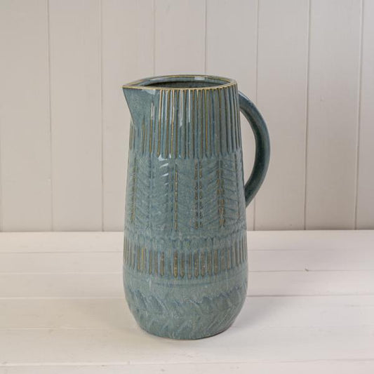 Blue Ceramic Jug