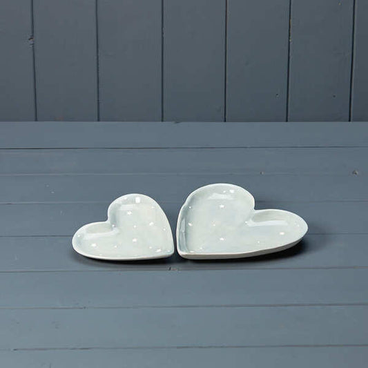 Ceramic heart dish 16.5x16x2.2cm  Weight-312g