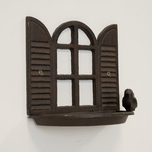 Cast Iron Window Bird Feeder 18x10x16.5cm