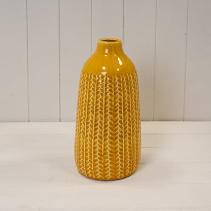 Yellow Ceramic Vase