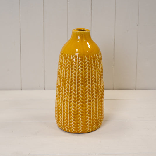 Yellow Ceramic Vase
