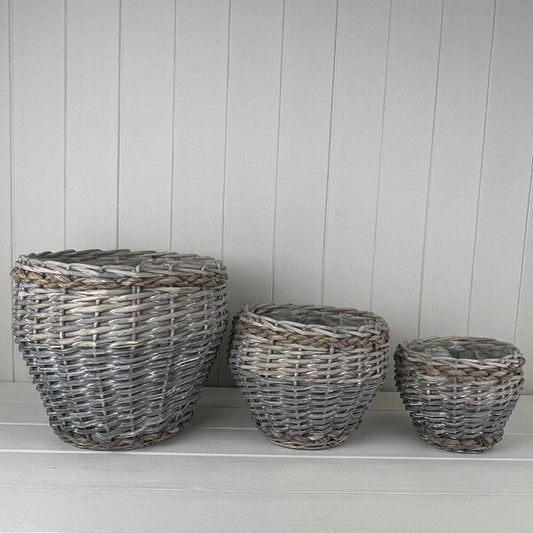 Set of Three Shaped Baskets