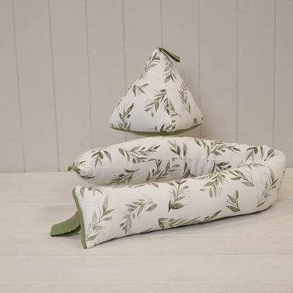Satchville Olive Draught Excluder in Natural