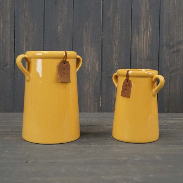 Burnt Yellow "For You" Vase